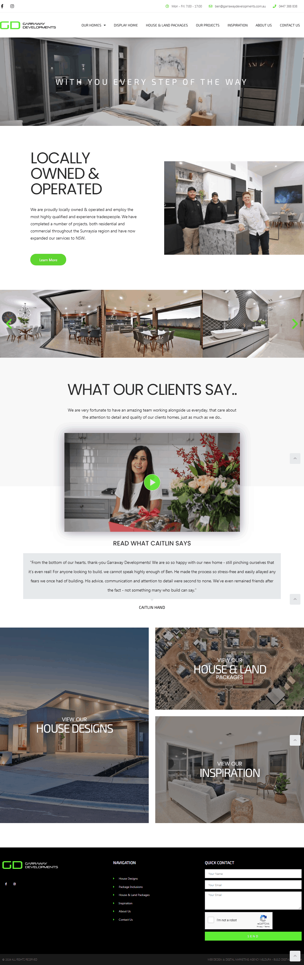 Garraway Developments Web Design