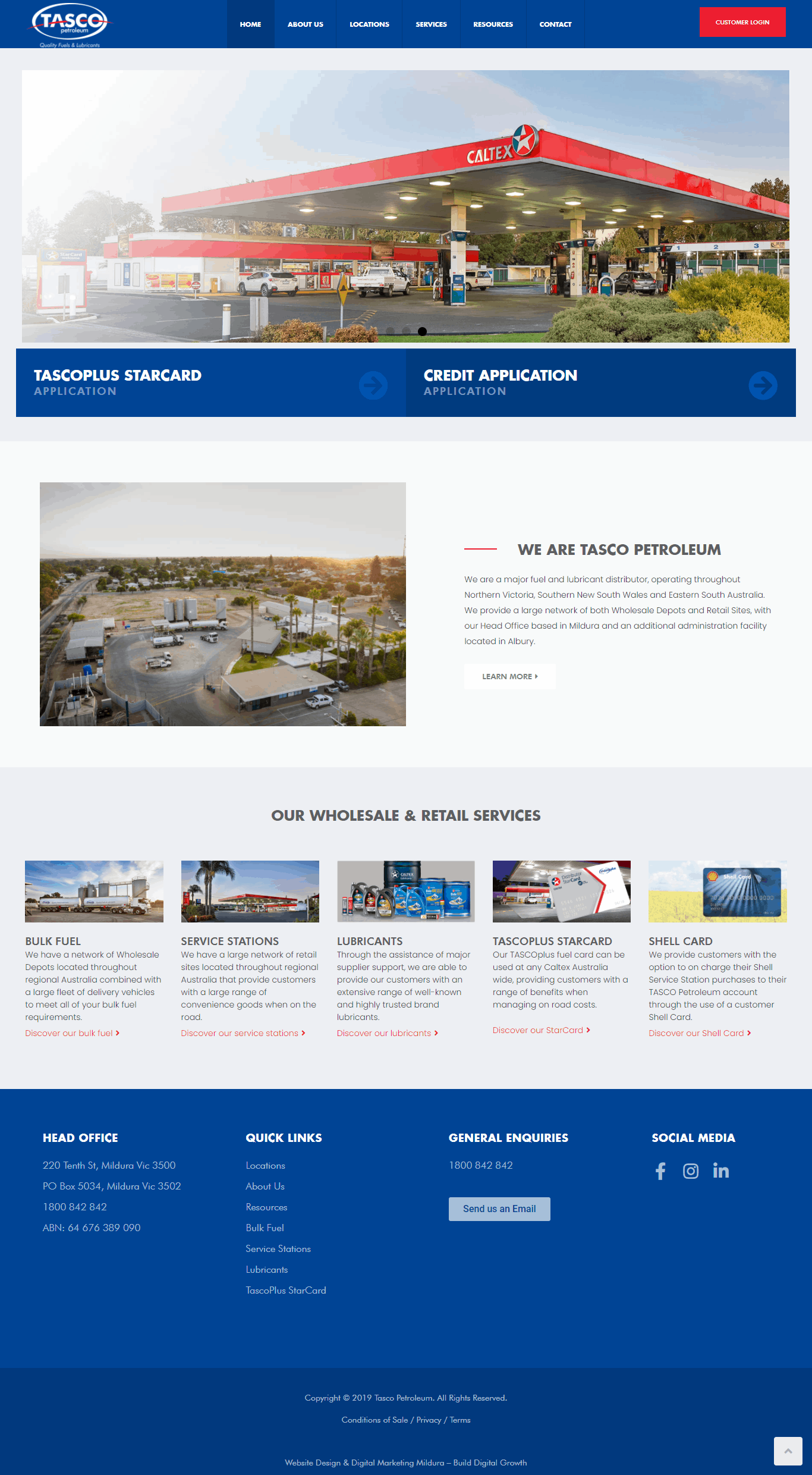 Tasco Petroleum Web Design